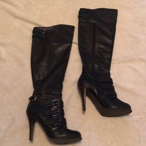 Leather Knee Boots